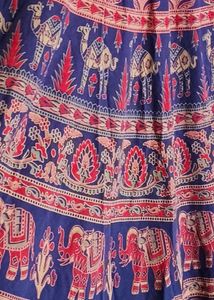 Rajasthani Print Cotton Anarkali Dress