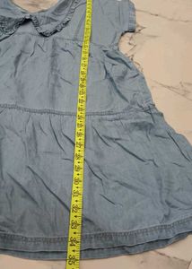 new Denim Tiered Mini Dress top