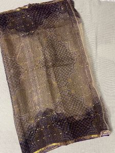 Bandhani Kota Doria Saree