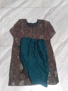 Tailored sequins Net kurta set