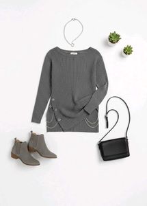 Grey Knit Sweater