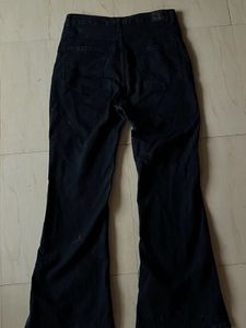 Black Bootcut Flare Jeans High Waist