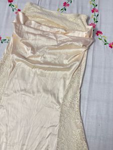 Vintage Cream Lace Detail Dress