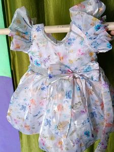 Floral Print Girls' Dress
