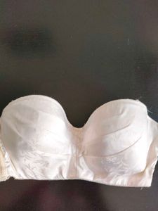 White Strapless Bra