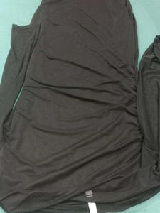 Stylish Black Solid Maxi Dress