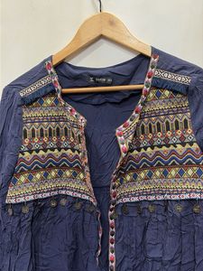 Boho Embroidered Top