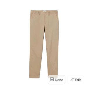 Tan Cotton Pant