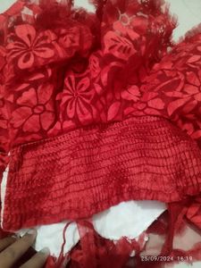 Red Nd White Frock