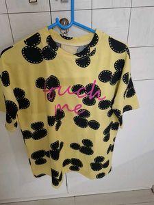 Yellow Graphic Print T-Shirt