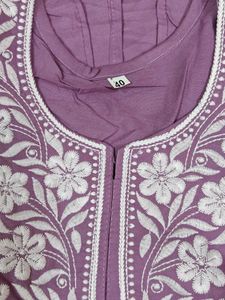 Lucknow Chikankari Embroidery Chickan Kurti
