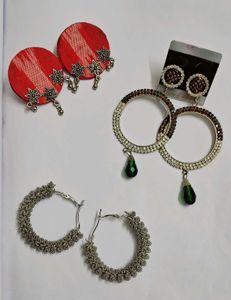 Combo Of 3 Earrings
