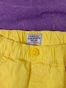 Cute Yellow Shorts