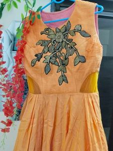 Embroidered Ethnic Gown For Party Wear 💃
