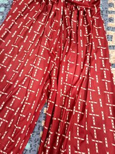 Maroon Palazzo Pants