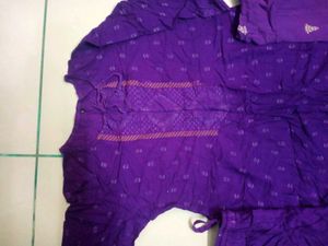 Purple Kurta Set &amp; Dupatta