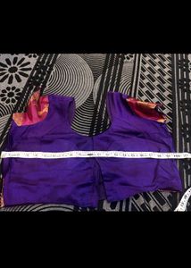 Beautiful Purple Megenta Silk Saree