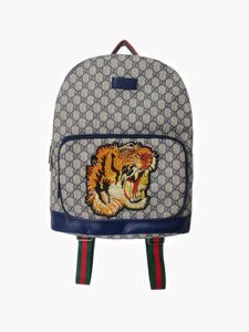 Luxury GG Supreme Canvas Backpack with Embroidered