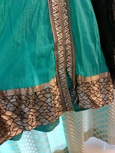 Unused Anarkali Long Silk Gown With Ful