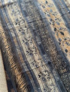 Grey Printed Saree
