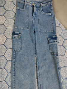 Blue Cargo Jeans