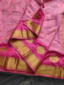 Pastel Pink silk .Saree