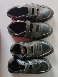 Bata Black Casual Shoes (combo of 2)
