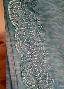 Skyblue  New Saree