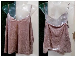 H&amp;M Hazel Velvet Cami Top