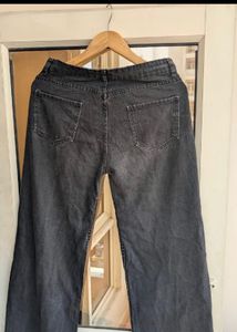 Charcoal Colour Jeans For Girls