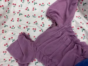 Purple Ruffle Dress