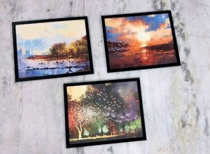 Rectangular Digital  Reprint Paintings(3 Set)