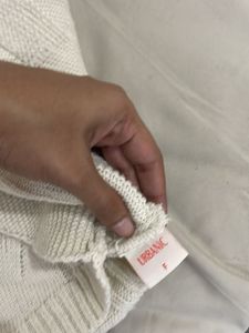 Cute White Knit Sweater