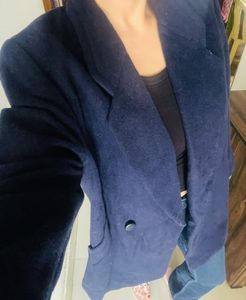 🌈Navy Blue Wool Coat 💕