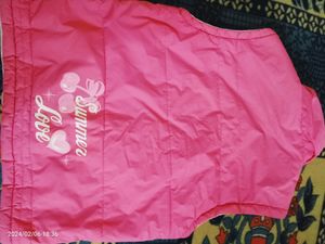 Pink Colour Half Jacket