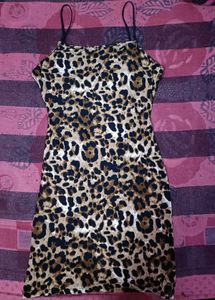 Leopard Print Mini Dress