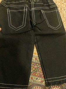Cute Kids&#39; Black Denim Pants