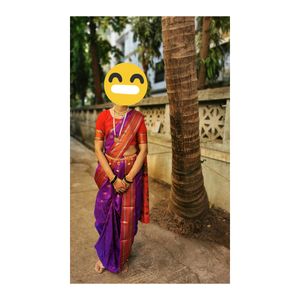 Elegant Purple and Red Saree