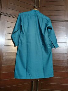 Boy Teal Green Rayon Casual Kurta