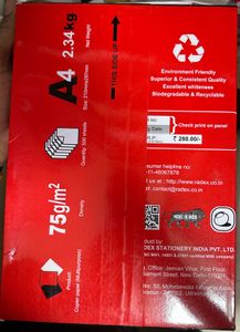 Radex A4 Multipurpose Paper -78 GSM 500 Nos