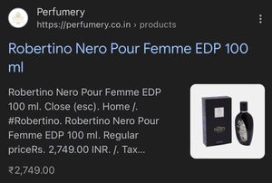 Branded Nero Dubai Perfume