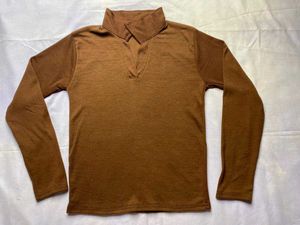 Brown Long Sleeve Top