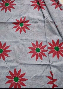 Sunflower Design Lavender Colour Saree