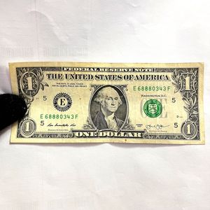 Collectible One US Dollar Bill