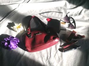 Vintage Vitorio Red Leather Bag