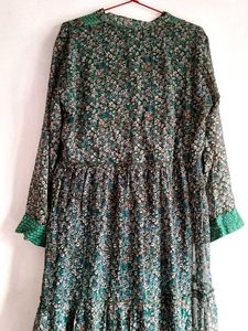 Dark Green Anarkali Full Length Kurti