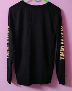 Boys Black Full Hand Tshirt