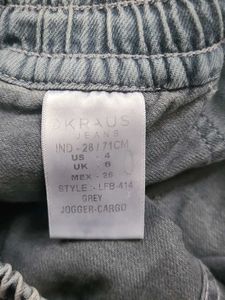 Acid Wash Cargo Joggers