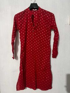 Full Sleeve Red Kurta For Men/ Women