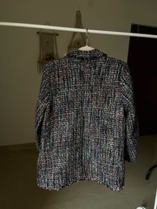 HANCY MULTICOLOURED TWEED OVERSIZED BLAZER